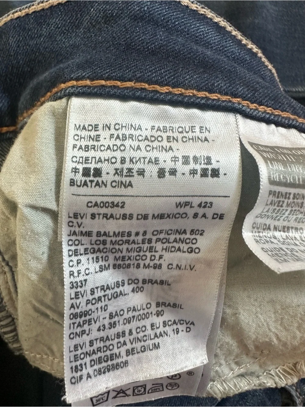 Levi's Women's Skinny Jeans in Dark Blue Wash